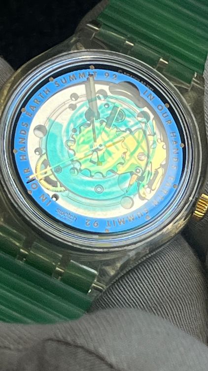 Swatch Orologi: Swatch Earth Summit 92' Vintage Uhr – Usato da Grenchen venduto da chththl 3