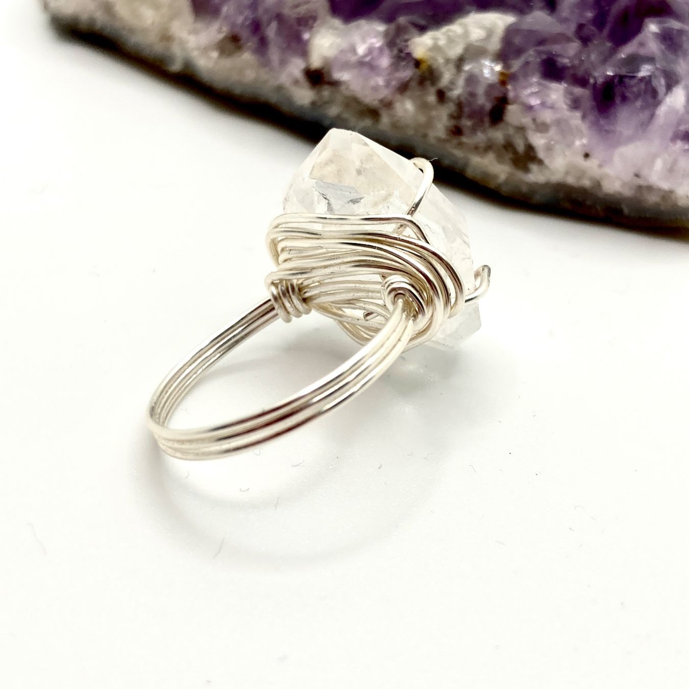 Ringe: Handgefertigter “wire wrapped” Ring mit Rohquarz – Neu (gemäss Beschreibung) aus Solothurn von Kiki_Di 2