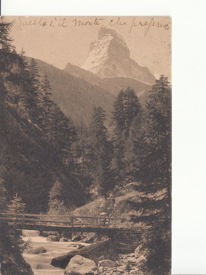 Cartoline postali: Matterhorn 1920 – Usato da Bürglen TG venduto da StampGraf