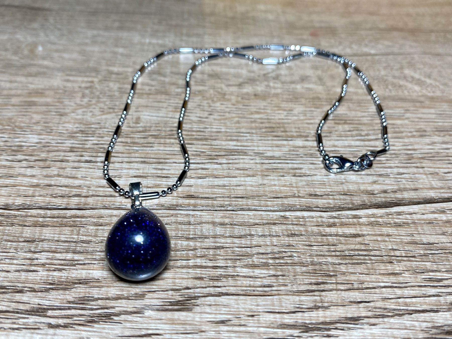 Catenine: feine 925 Silberkette mit Blauer Sandstein - Tropfenform – Nuovo e nell'imballaggio originale da Laax venduto da Kiki_Kingdom3 6