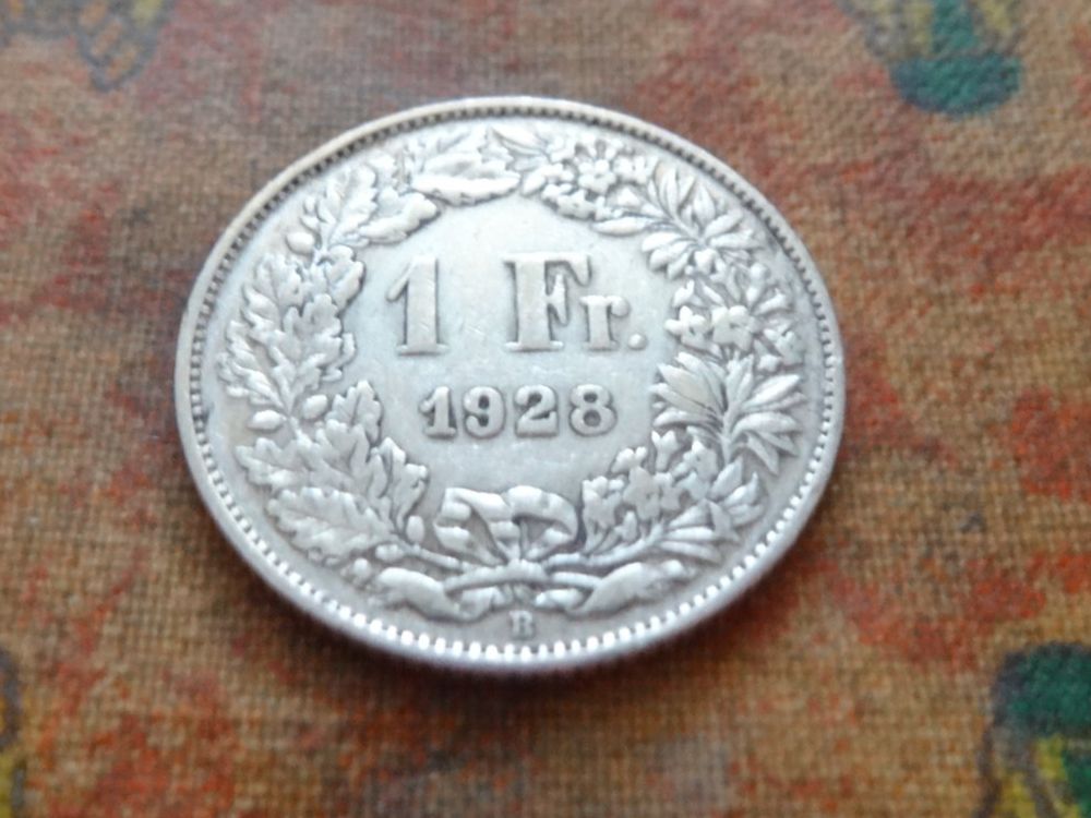 Tutti le monete: 1 Fr. 1928  (Y) – Usato da Romanel-sur-Lausanne venduto da Swift13