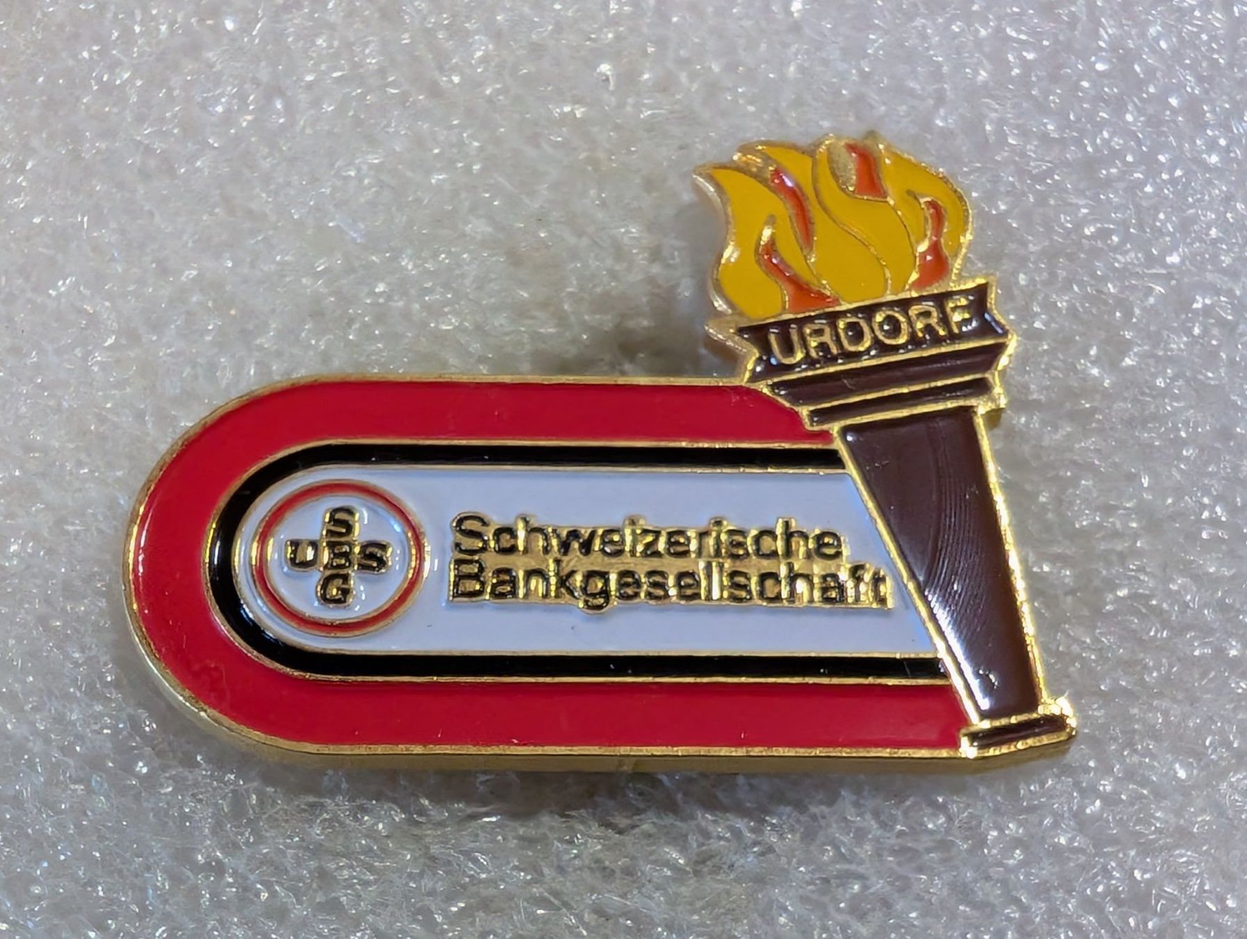 Placchette & Badge: Ansteckpin 162: SBG UBS – Usato da Oppligen venduto da Pin-Fall-Shop