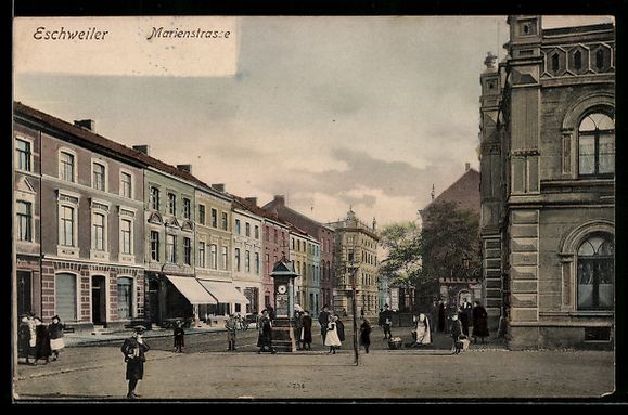 Cartoline postali: Eschweiler, Partie in der Marienstrasse  – Usato da Berlin venduto da bartko-reher