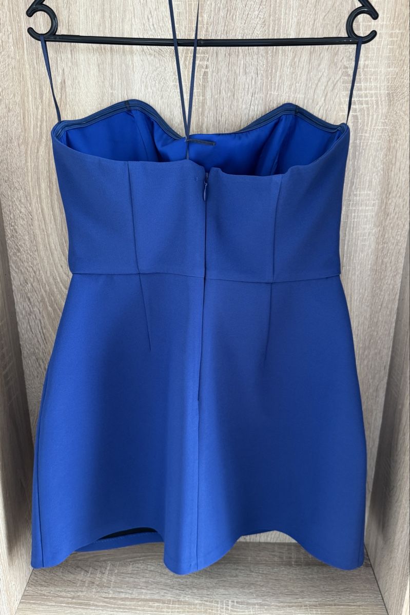 Kleider: Elegantes blaues Mini-Kleid mit Strass-Details – Abend – Gebraucht aus Effretikon von Lunaaa_ 5