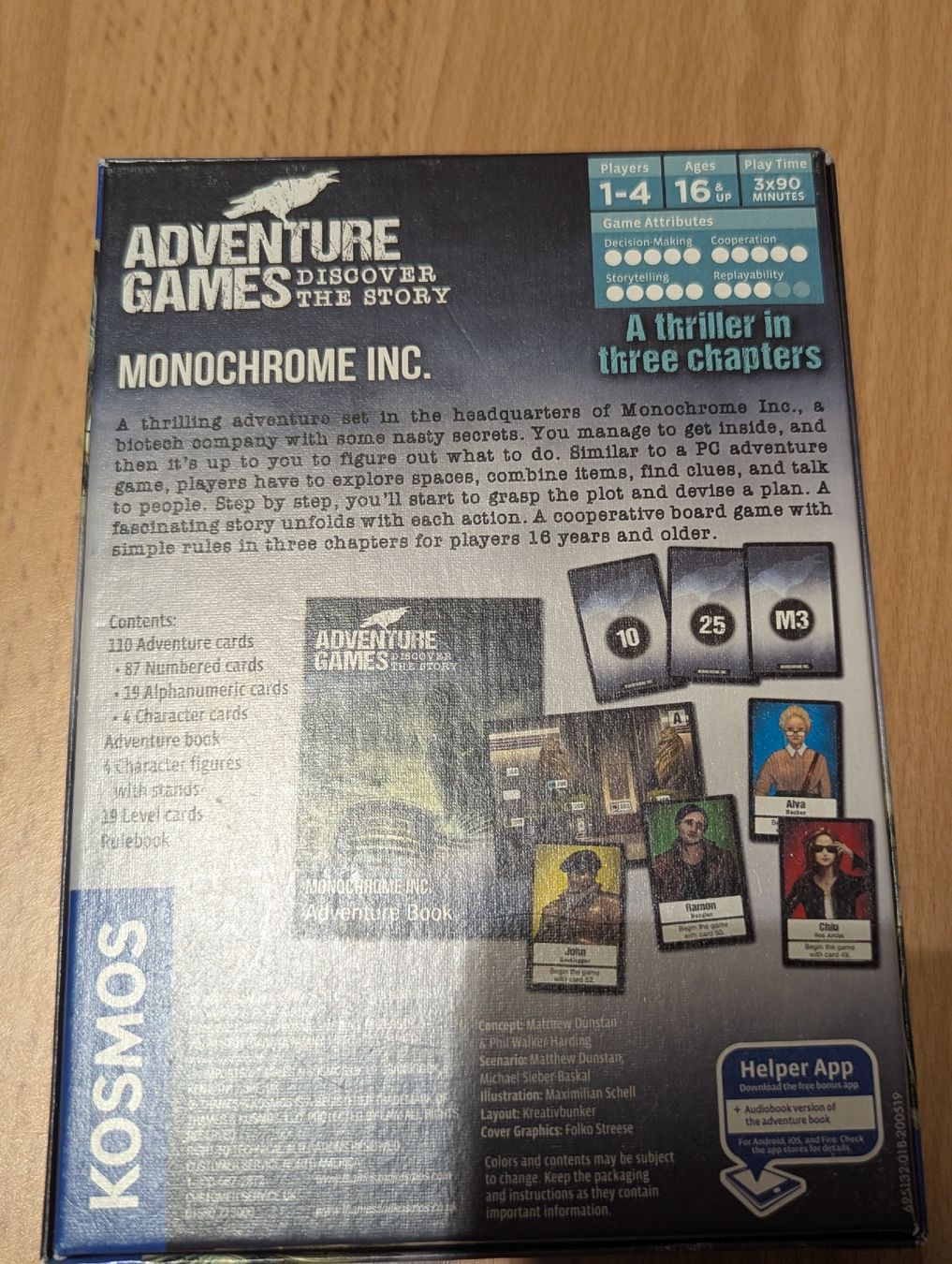 Giochi: Adventure Games Monochrome Inc. board game  – Usato da Wangen an der Aare venduto da rya_5rg9 1