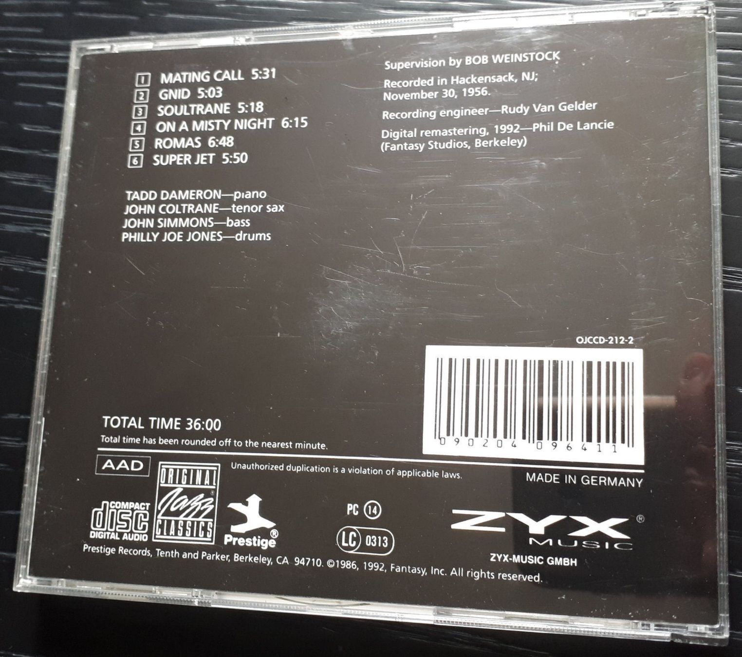 CDs: Mating Call - Tadd Dameron with John Coltrane. – Gebraucht aus Neuchâtel von wikit 1