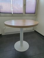 Runder Esstisch (Ø 80 cm) Eichen-Optik & Metallfuss NEU!