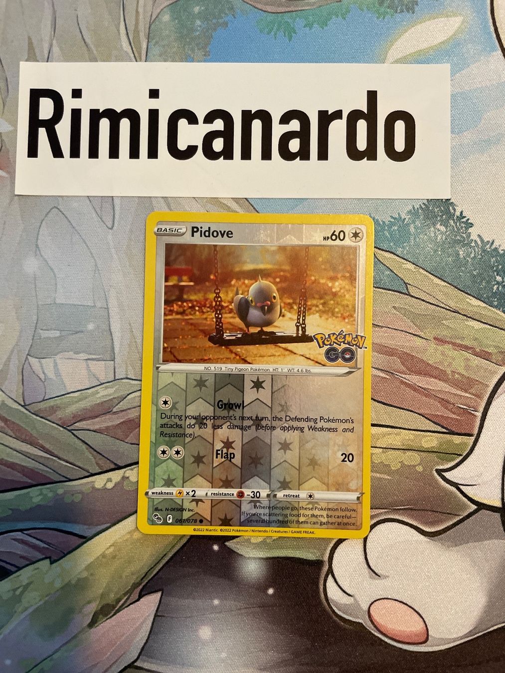 Pokémon Carte collezionabili: 061/078 Pidove reverse holo Pokemon Go En – Usato da Niederweningen venduto da rimicanardo