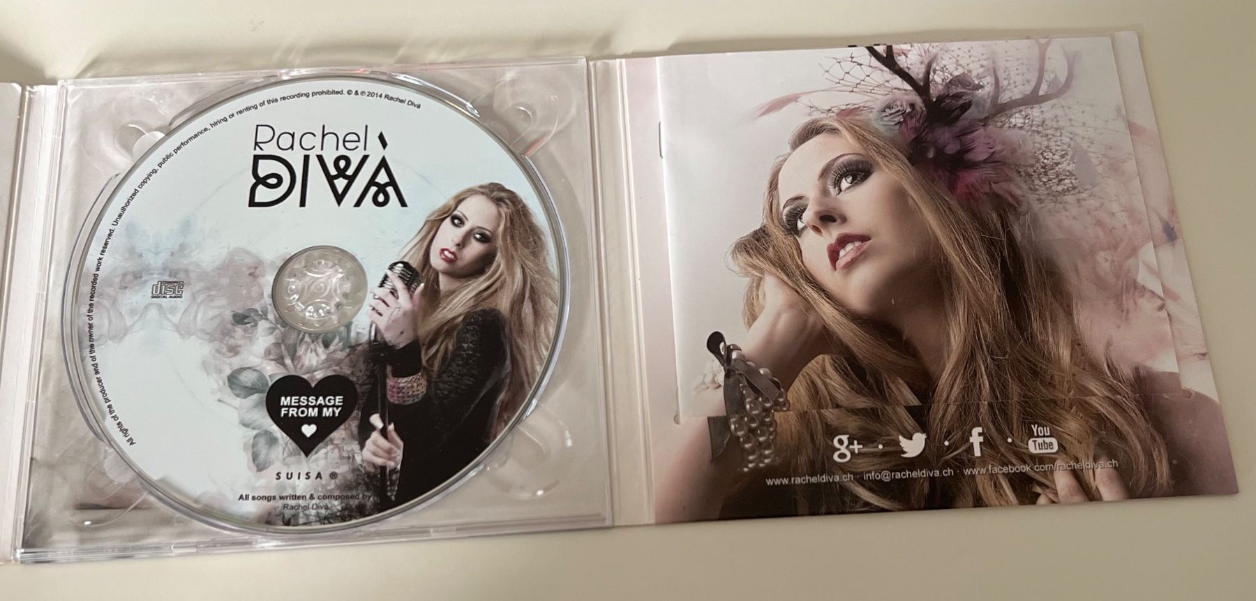 CDs: Rachel Diva - Message From My Heart - CD – D'occasion à Altstätten SG par sheamus 3