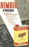 Rember P/Original Steinpflege, altes Original-Reklameblatt
