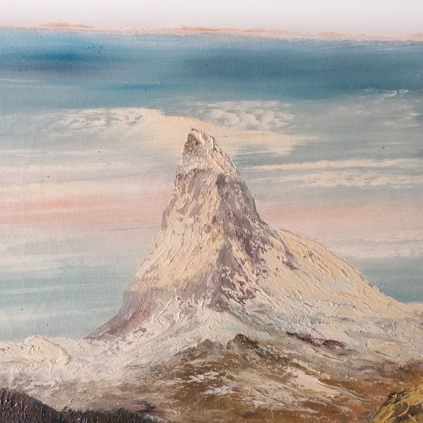 Dipinti: ZERMATT. Chapelle de Findeln con Cervino – Usato da Mendrisio venduto da Accamuta 2