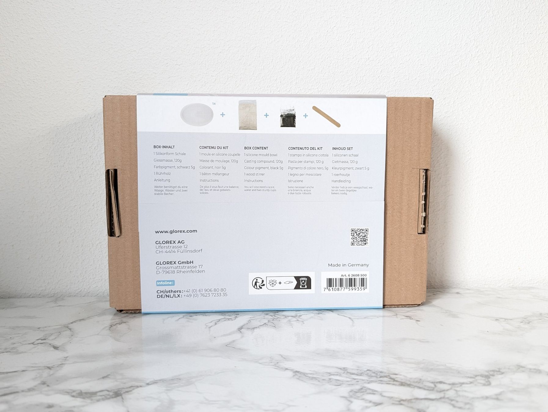 Glorex Kit bricolage: DIY Giess-Set Schale Marmor-Effekt - NEU – Nuovo e nell'imballaggio originale da Ernetschwil venduto da iri_m8y8 2