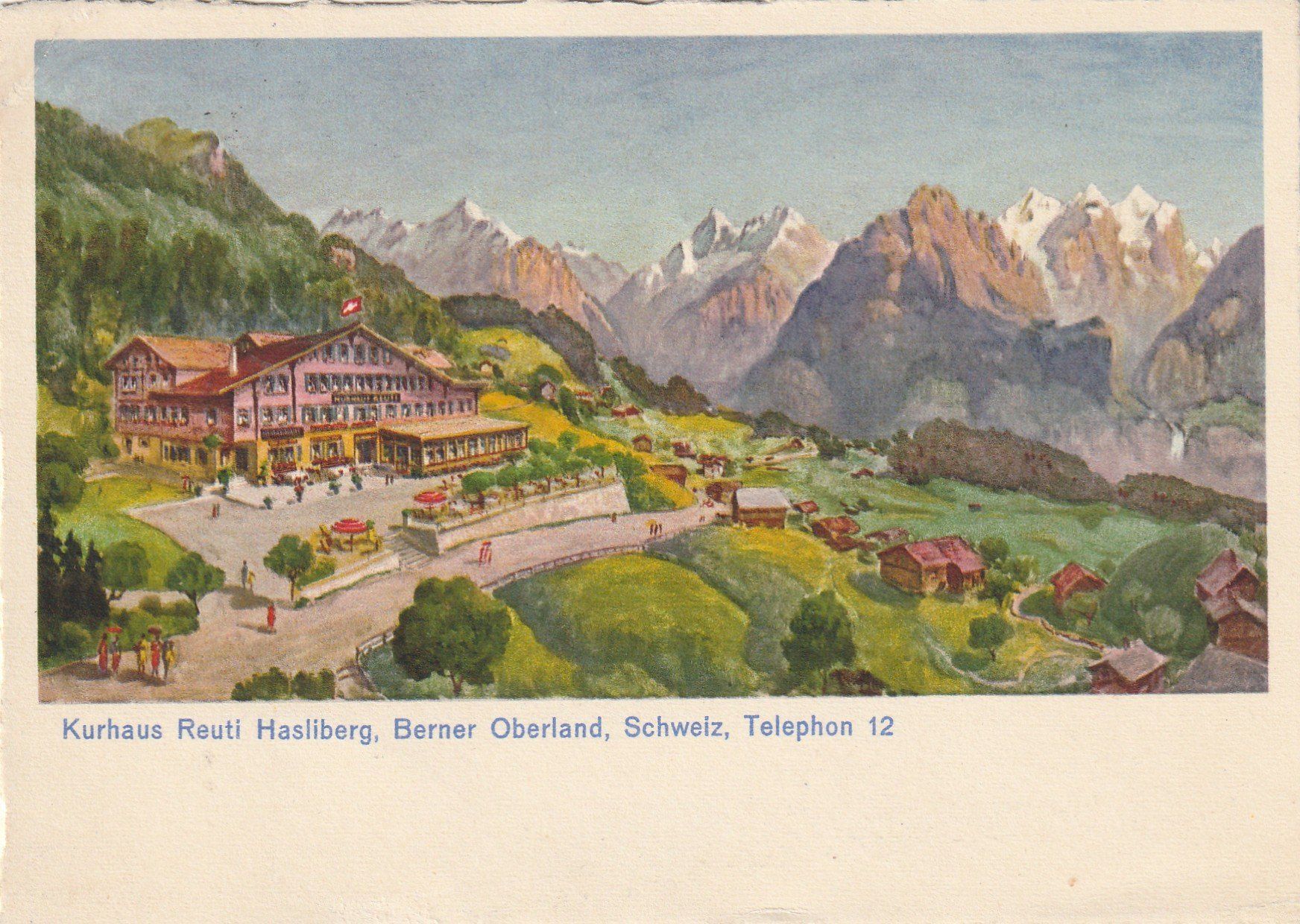 Ansichtskarten: Hasliberg Kurhaus Reuti – Gebraucht aus Rorschacherberg von fratovi2