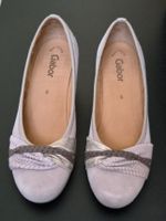 Gabor Damenschuhe Pumps beige-nude Wildleder Gr. 39