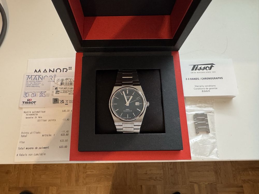 Tissot PRX Powermatic 80 Cadran Vert très bon état (Gebraucht