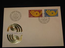 Werbemarken Europa FDC 1973 Nr. 543+544 "CEPT"