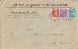 Betreibungsamt Escholzmatt - 1937 - Fr. 0.20, 0.10, 0.05
