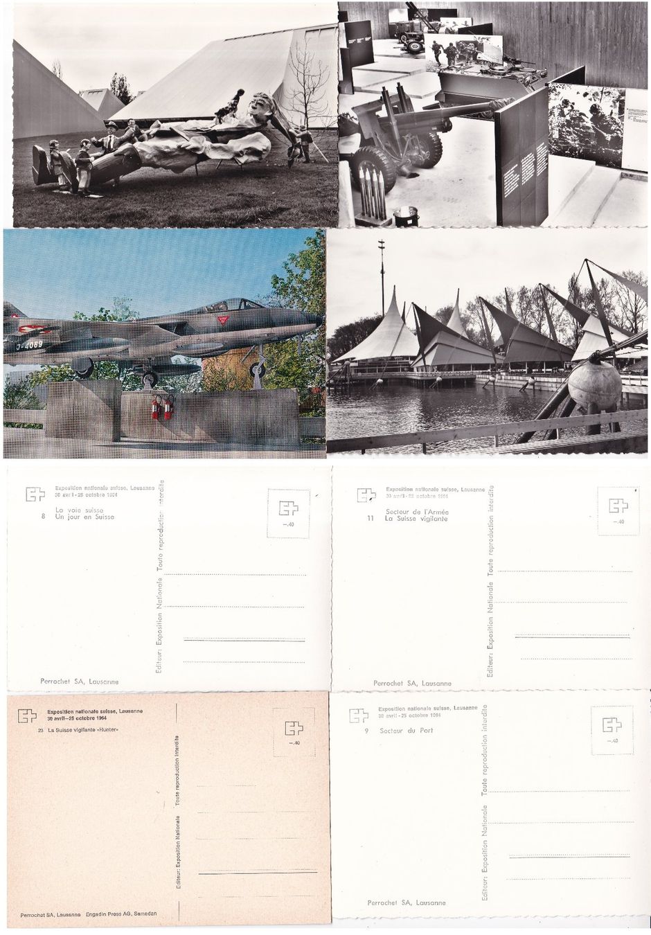 Cartoline postali: 20 Stk. CH Ansichtskarten "Expo 64" – Usato da Münchwilen AG venduto da Nesar