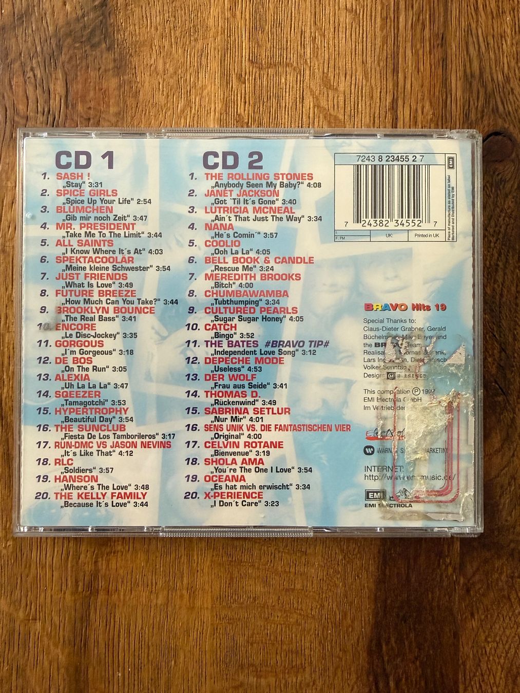 CD: Bravo Hits 19 (1997) – Usato da Zürich venduto da Gekuu 1