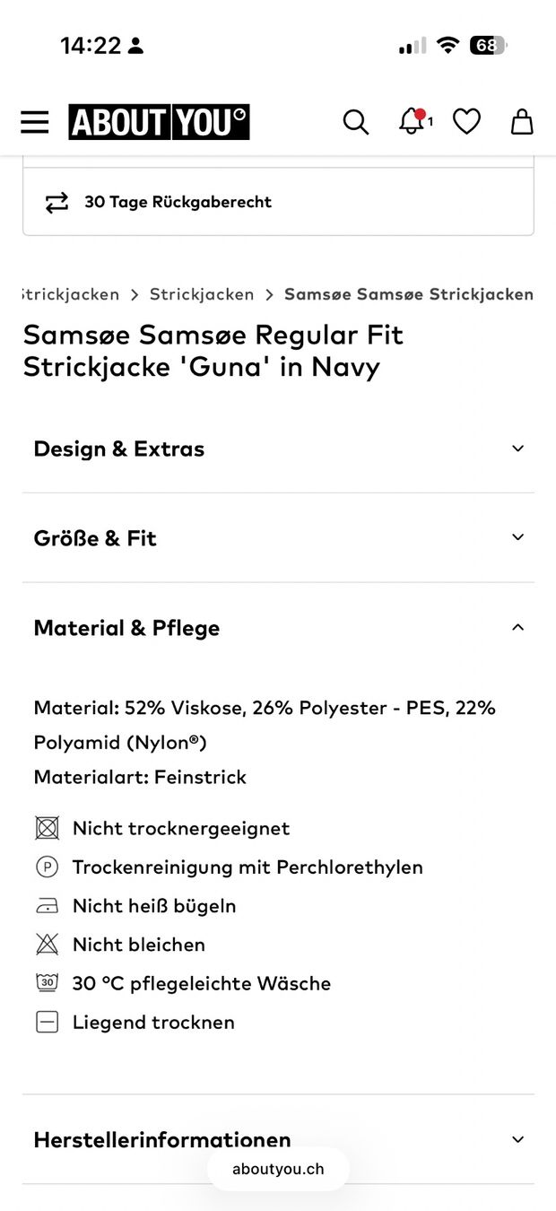 Samsøe Samsøe Maglioni & Felpe: Samsoe Samsoe neu Strick Navy Gr.M – Nuovo e nell'imballaggio originale da Nussbaumen AG venduto da HelenaDavid1910 7
