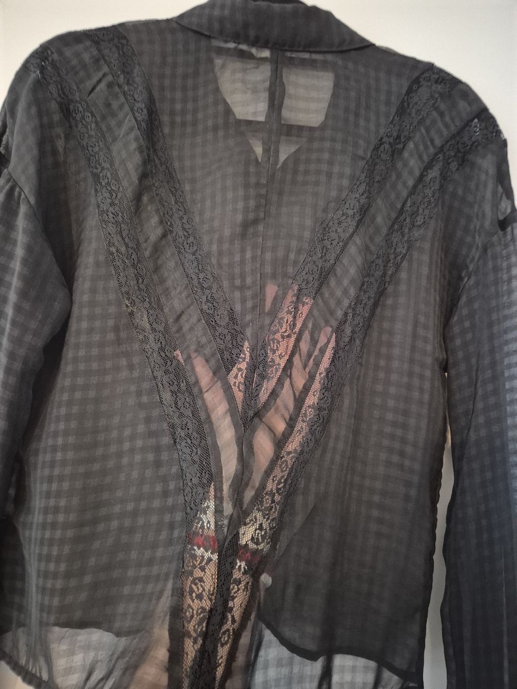 Camicette: Schwarze Bluse mit Spitze, Grösse M. – Nuovo (secondo la descrizione) da Zürich venduto da mit_jz2x 3