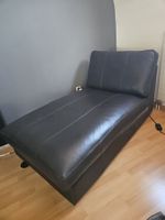 Chaiselongue / Récamiere Leder dunkelbraun