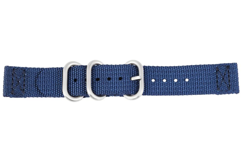 Nato Uhrenband Nylon 20mm dunkelblau 3