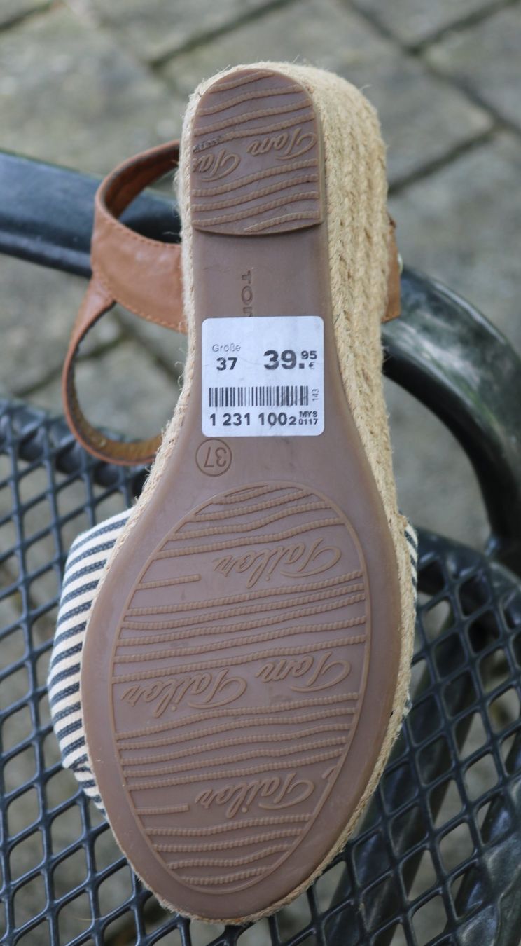 Tom Tailor Scarpe da donna: Keilsandaletten Marke Tom Tailor – Nuovo (secondo la descrizione) da Frick venduto da Beni58 4