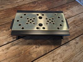 Rechaud Stövchen Messing Vintage midcentury Design L. Burri
