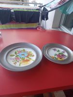 Zinn Keramik Teller Vintage.