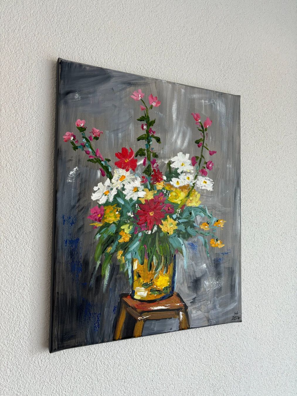 Dipinti: Blumenstrauss nach Matisse - Gemälde – Nuovo (secondo la descrizione) da Cham venduto da Felha 3