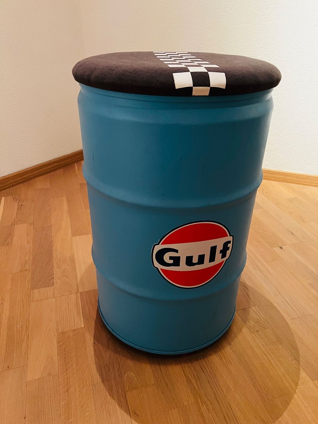 Hocker: Retro Hocker / Sitztonne "Gulf" - Garagen Deko Highlight – Gebraucht aus Erlinsbach SO von tinu883 3