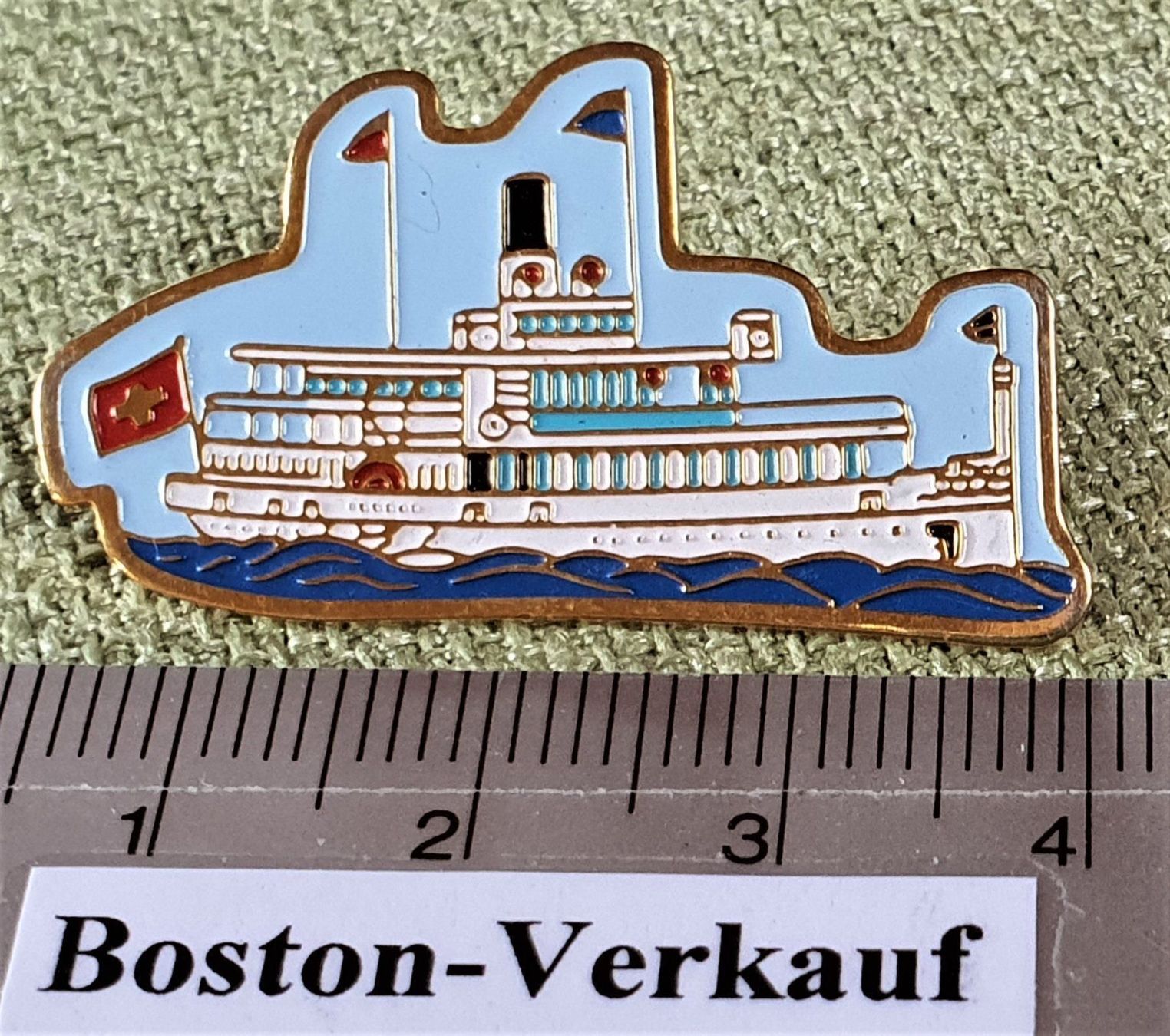 Plaketten & Abzeichen: D633 - Pin Schiff Vierwaldstättersee – Gebraucht aus Reinach BL von Boston-Verkauf 2