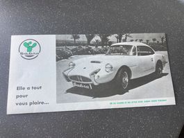 Sabra Gran Turismo Dépliant vintage Auto Prospektus