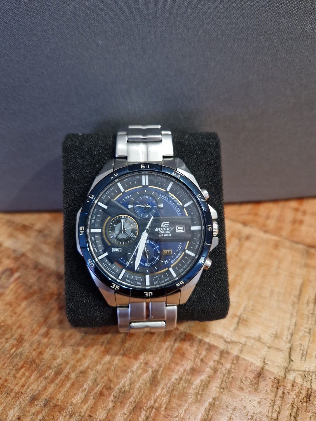 Casio Orologi: Casio Edifice Chronograph Edelstahl blau – Usato da Rheinfelden venduto da Wiseman89