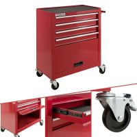 Werkstattwagen 4 Fächer + 1 Kabinett rot