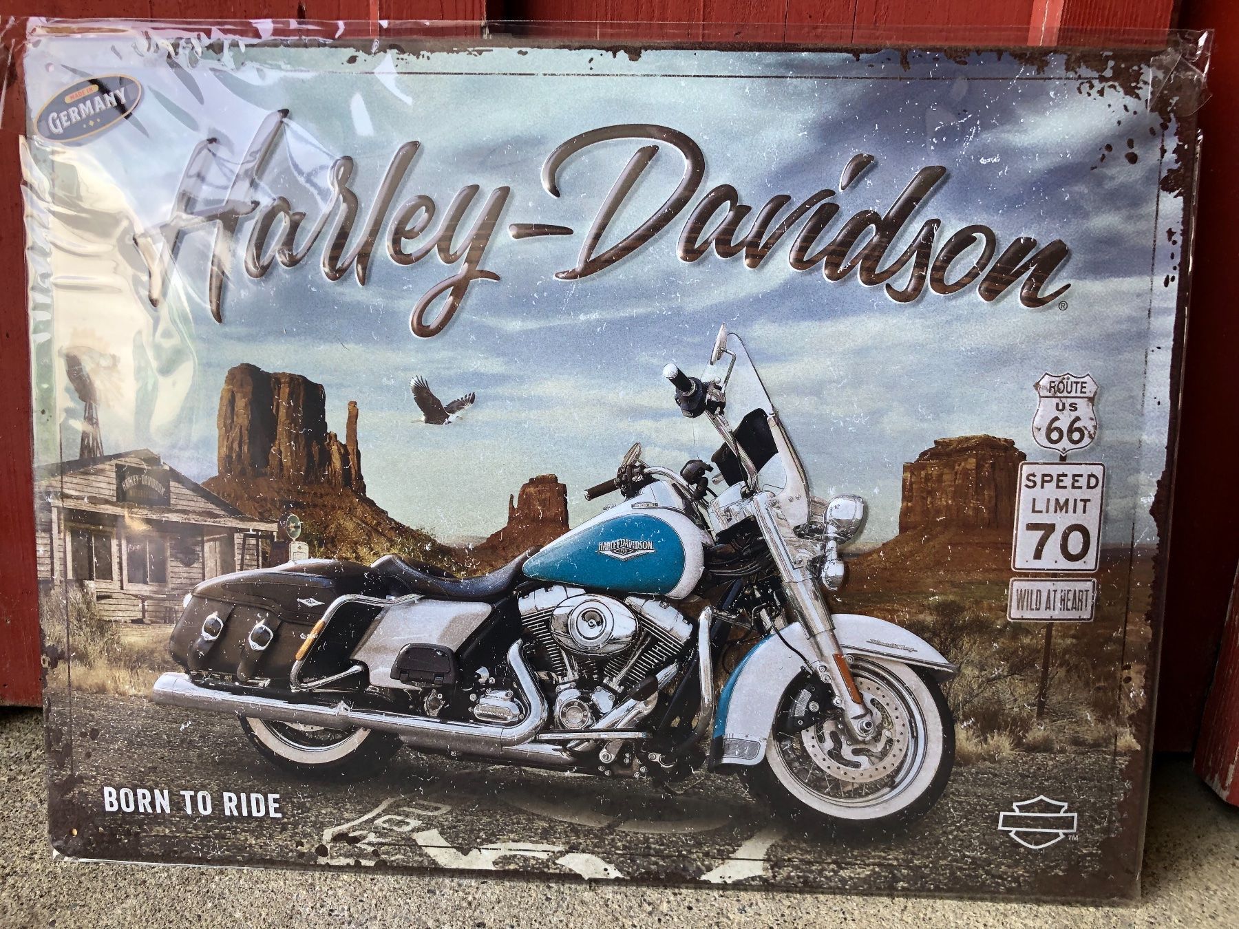 Insegne: Harley Davidson motor cycles usa v2 – Nuovo e nell'imballaggio originale da Reinach AG venduto da rares75