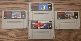 SNES mario donkey Kong tintin 