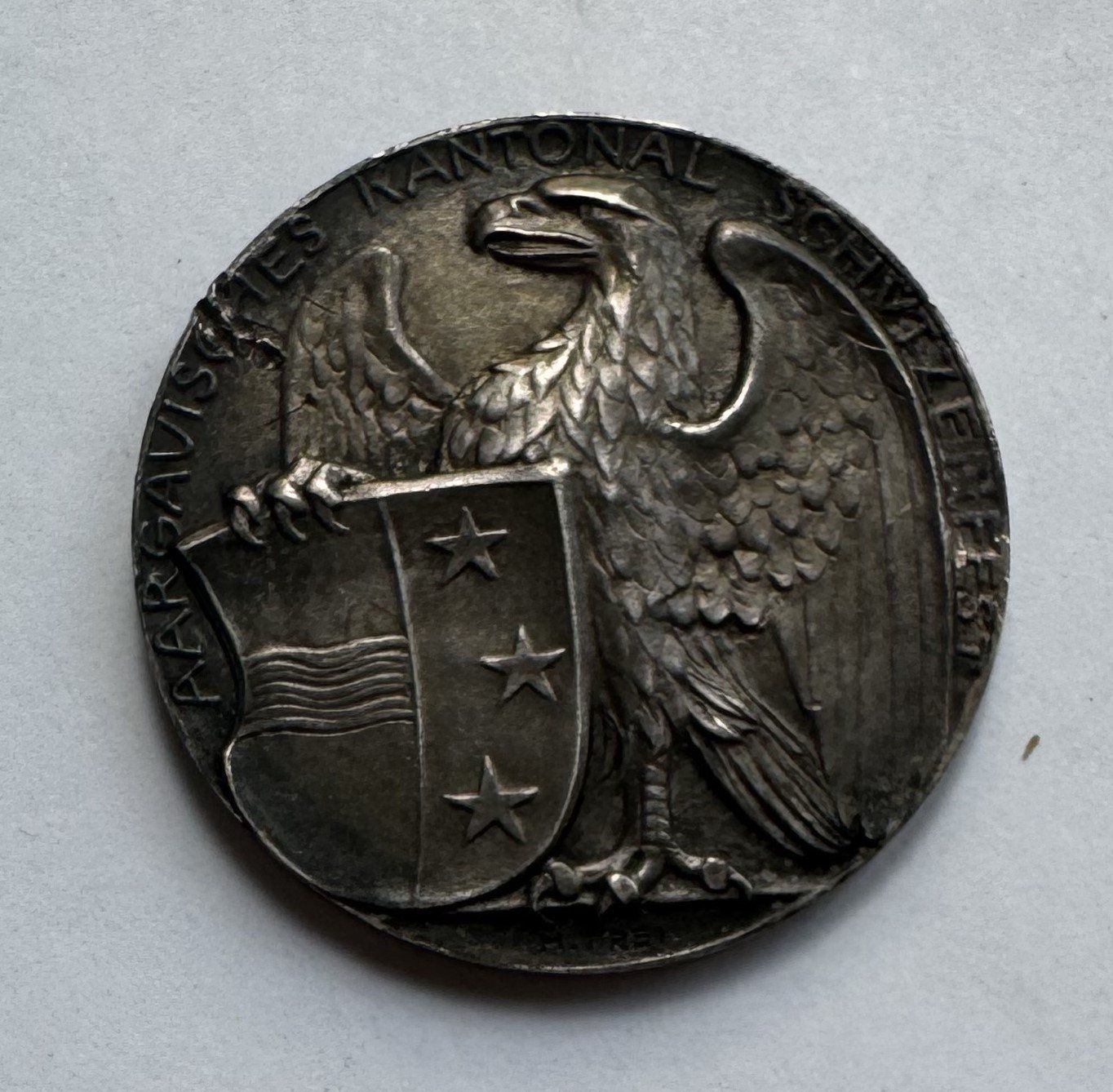 Medaglie: 1908 Schützenmedaille Aarau Silber – Usato da Kirchberg SG venduto da Zenhad69 1