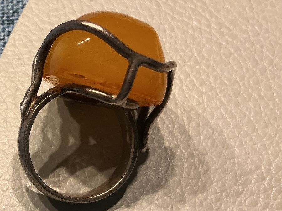 Altri gioielli: Bernstein Schmuck  Ohrclips Ring Manschettenknöpfe – Usato da Wettingen venduto da Andres54 5
