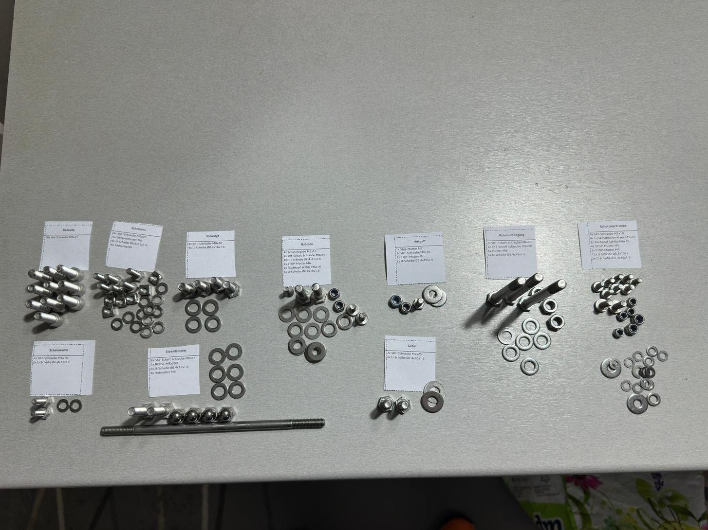 Puch Parti ricambio per ciclomotori: PUCH MAXI S INOX Schrauben SET Rahmen – Nuovo (secondo la descrizione) da Kirchleerau venduto da Toeffli_Schrauber 2