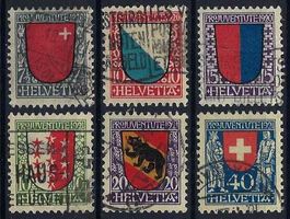 Pro Juventute Serie 1920+1921 gest. SBK 125.-