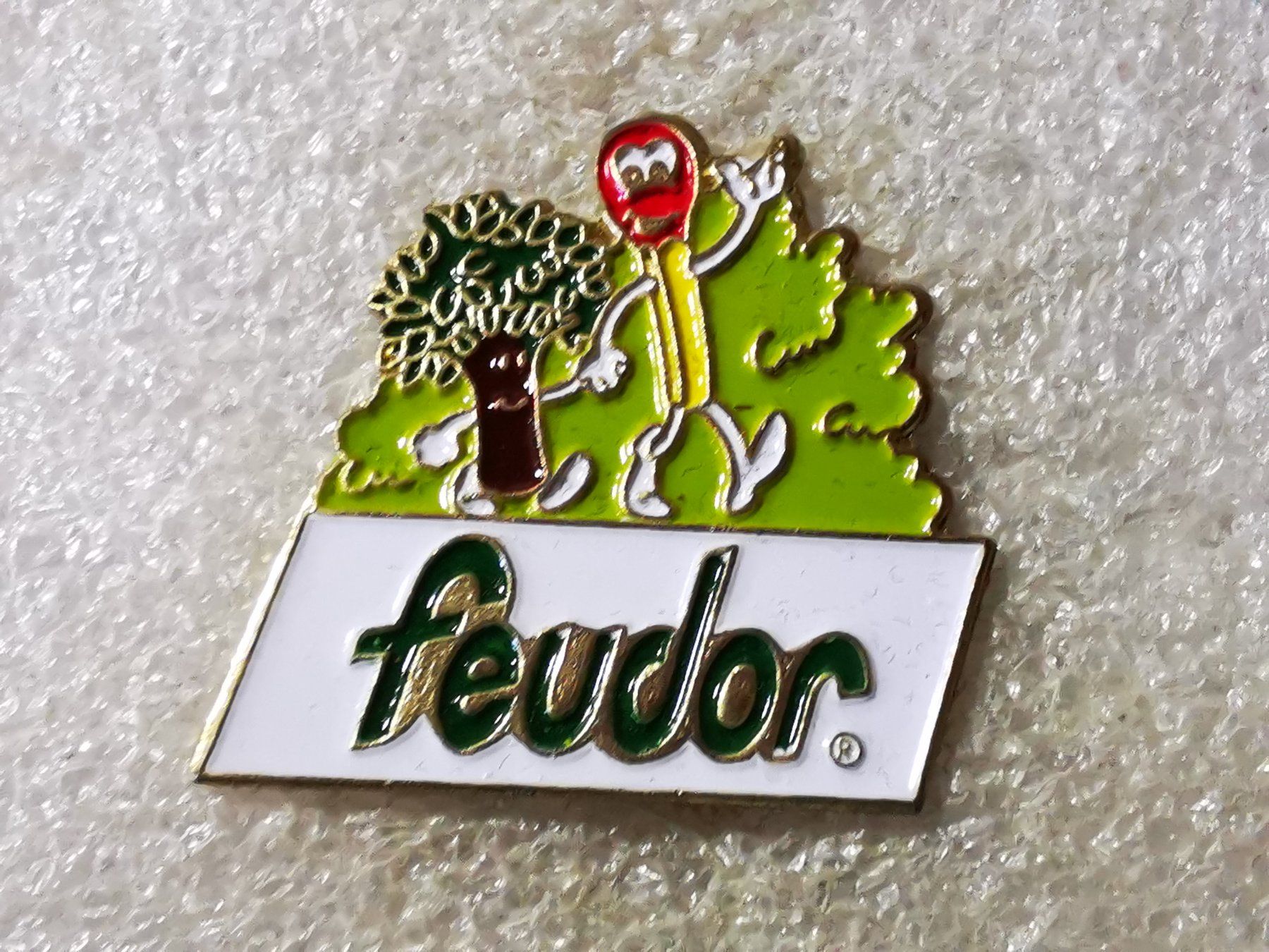 Placchette & Badge: Ansteckpin 193: Feudor – Usato da Oppligen venduto da Pin-Fall-Shop
