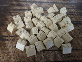 lego 3039 lot de 40 pièces Tan Slope 45 2 x 2