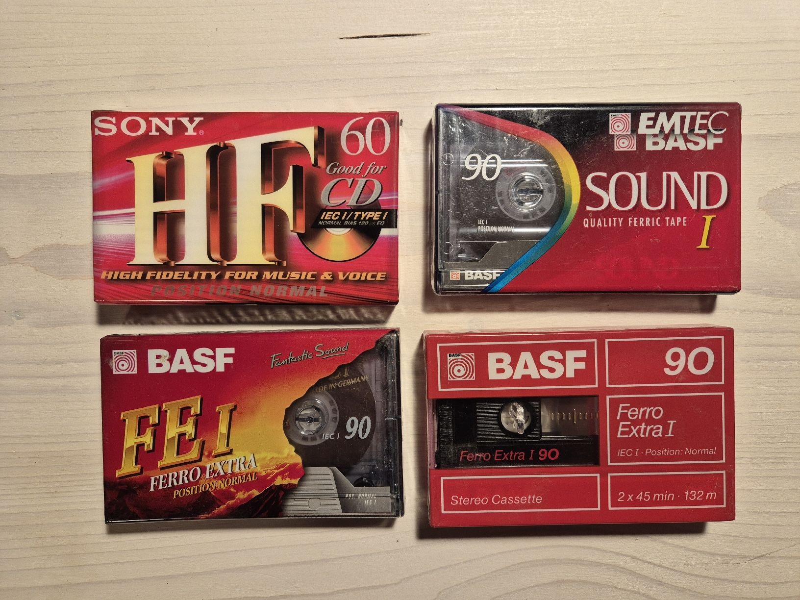 Kompaktkassetten: Audio Kassetten 4 Stück  – Neu und originalverpackt aus Stans von Krullebol