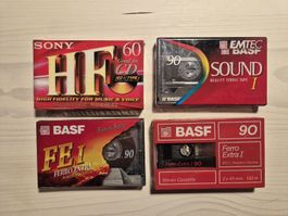 Audio Kassetten 4 Stück 