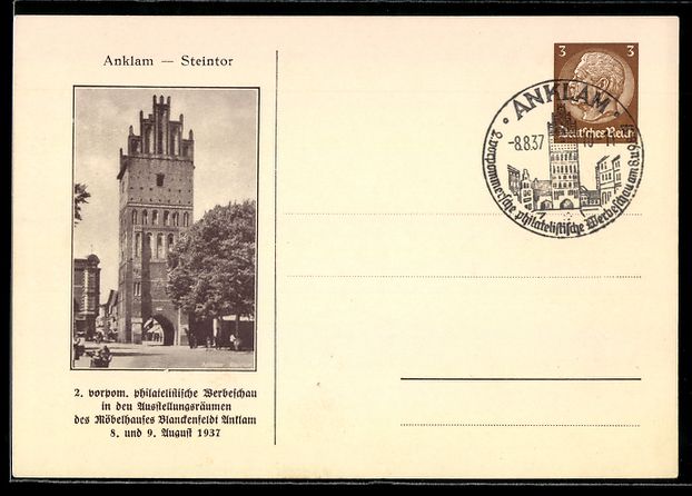 Ganzsachen: Anklam, 2. vorpom. philatelistische Werb – Gebraucht aus Berlin von bartko-reher