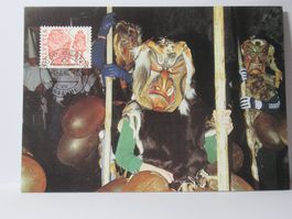 Bildpostkarte , Volksbräuche , Achetringle Laupen