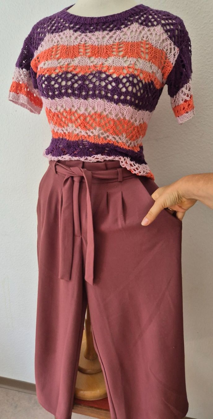 Malene Birger T-shirt: STRICKWARE PULLI SHIRT S 36 MALENE BIRGER OUTLET,  TOP – Usato da Elsau venduto da the-colorful-side 2