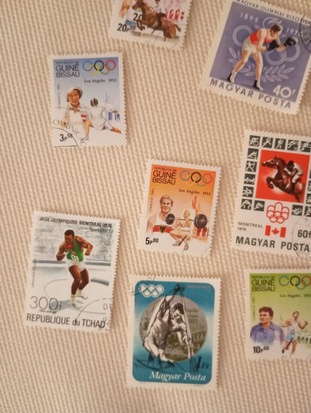 Alle Briefmarken: Briefmarken Olympische Spiele  – Gebraucht aus Allschwil von Arno1962 1